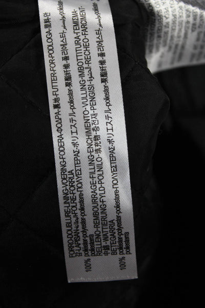Zara Women Cropped Argyle Black Polyester Pants Size XS