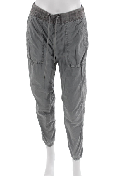 Standard James Perse Unisex Jogger Pants Gray Drawstring Cotton Size 0