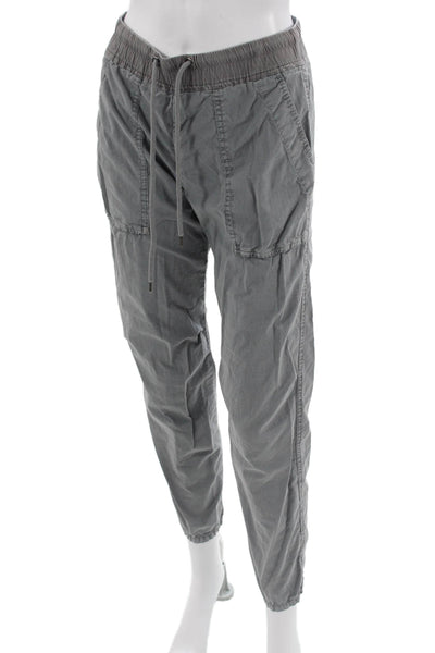 Standard James Perse Unisex Jogger Pants Gray Drawstring Cotton Size 0