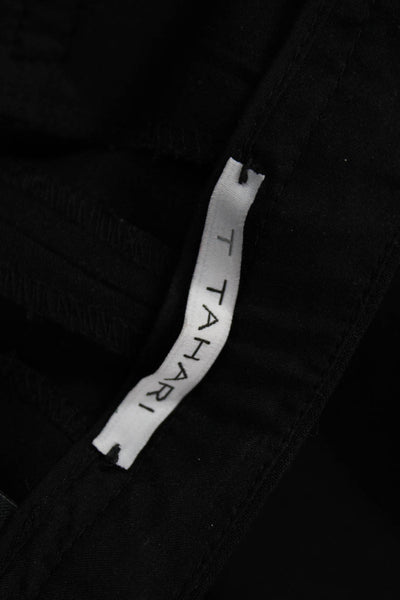 T Tahari Women Ankle Dress Pants Black Solid Size 2