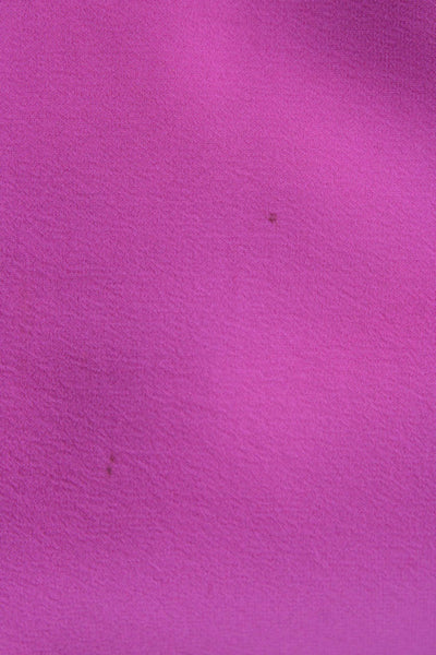Drew Womens Kimono Blouse Pink Silk Blend Sleeveless Round Neck Size M