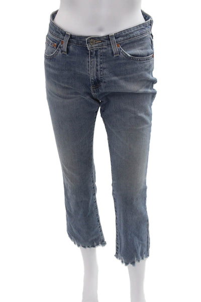 AG Adriano Goldschmied Womens Cropped Blue Jeans Size 26