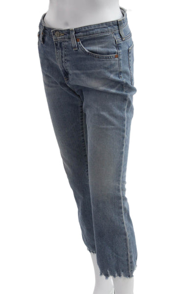 AG Adriano Goldschmied Womens Cropped Blue Jeans Size 26
