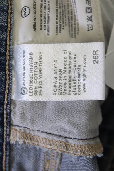 AG Adriano Goldschmied Womens Cropped Blue Jeans Size 26