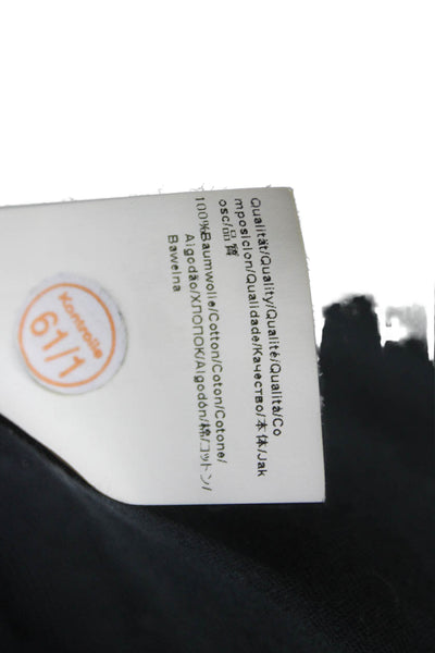 Boss Hugo Boss Unisex Quilted Jacket Black Cotton High Neck Zip Argyle Size S