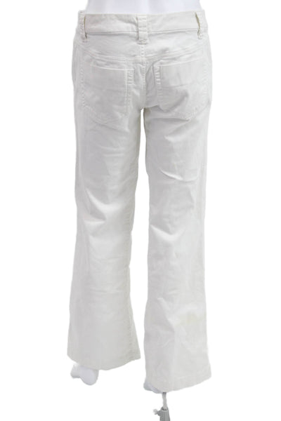 Standard James Perse Women Chino Pants White Button Closure Size 28