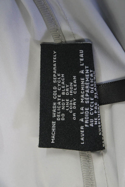 Cole Haan Womens Raincoat Windbreaker Gray Drawstring Polyester Size M