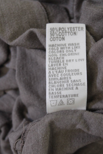 Standard James Perse Womens Long Sleeve Gray Jersey T-Shirt Size 3