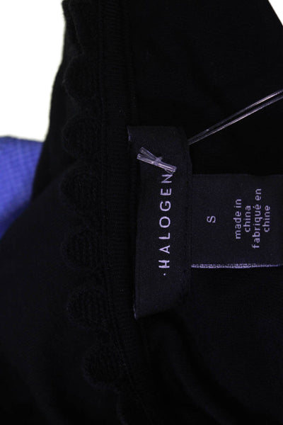 Halogen Women Basic Black Sleeveless Tank 93% Viscose 7% Spandex Size S