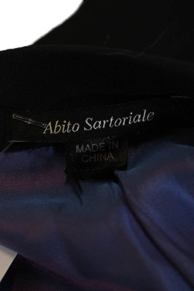 Bartorelli Mens 2 Piece Dark Blue Wool Suit Jacket Size 56
