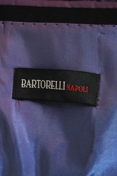 Bartorelli Mens 2 Piece Dark Blue Wool Suit Jacket Size 56