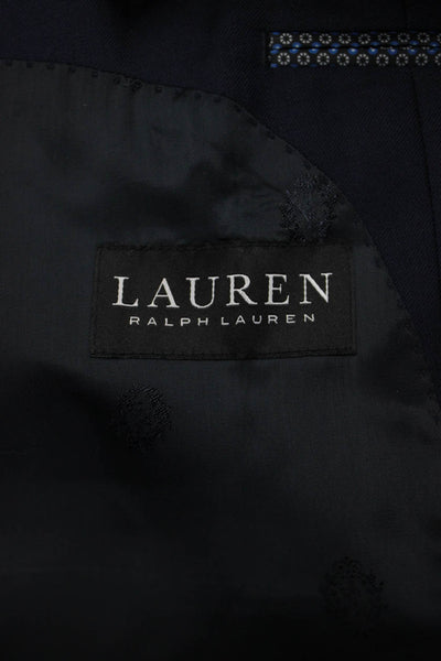 Lauren Ralph Lauren Mens Dark Blue Wool Blend Suit Jacket Size 48