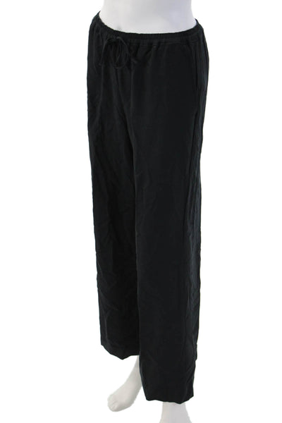 J Crew Womens Pants Black Drawstring Viscose Elastane Classic Size S