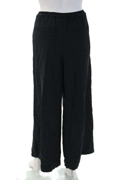 J Crew Womens Pants Black Drawstring Viscose Elastane Classic Size S