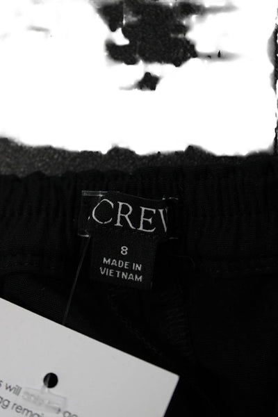 J Crew Womens Pants Black Drawstring Viscose Elastane Classic Size S