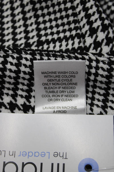 T Tahari Womens Ankle Dress Pants Black Plaid Size 4