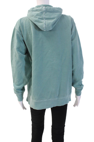 Madhappy Unisex Pullover Hoodie Green Graphic Cotton Blend Size S