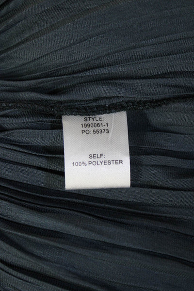 Current Air Women Blouson Shift Dress Dark Blue Polyester Short Sleeve Size L