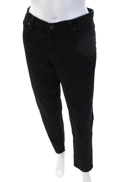 AG Mens Ankle Cropped Jeans Black Mid Rise Cotton Rayon Size 31