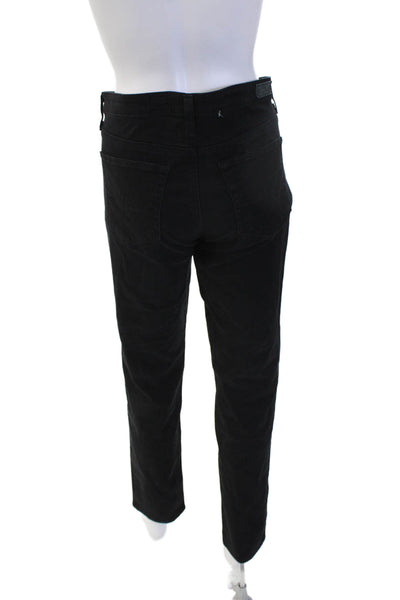 AG Mens Ankle Cropped Jeans Black Mid Rise Cotton Rayon Size 31