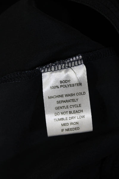 Lola & Sophie Women Cropped Jogger Pants Black Polyester Size M