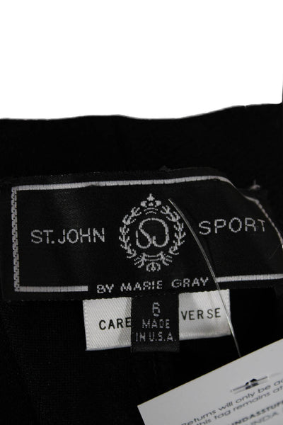 St. John Sport By Marie Gray Unisex Dress Pants Black Size 6