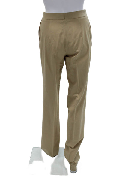 Domenico Vacca Unisex Dress Pants Khakis Beige Button 53%PL 43%WO Size 40