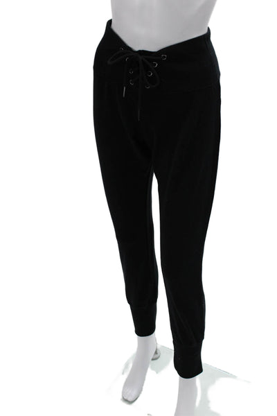Sundays Women Jogger Sweatpants Black Drawstring Size 1