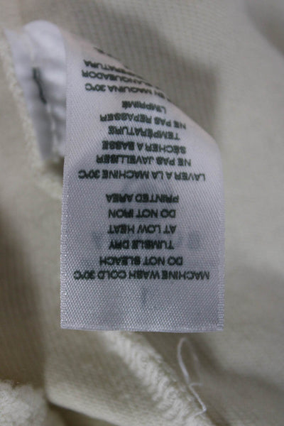 Sundry Unisex Pullover Crew Neck Long Sleeve Beige Modal Cotton Size 1