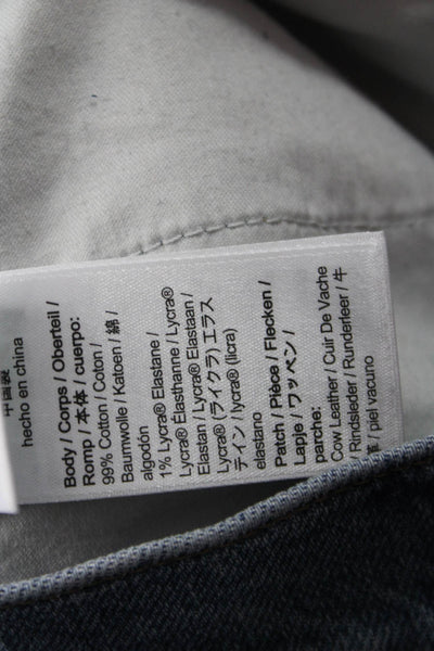 J Crew Womens Cropped Flared Jeans Blue Size 28