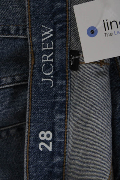 J Crew Womens Cropped Flared Jeans Blue Size 28