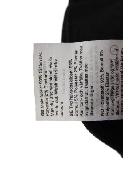 DRDENIM Unisex Black High Rise Jeans 32in Inseam 93% Cotton Size L