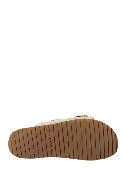 Vince Womens Slide On Sandals Flats White Size 9.5M