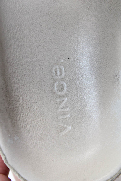 Vince Womens Slide On Sandals Flats White Size 9.5M