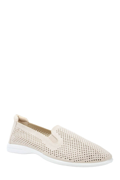 CL By Laundry Womens Captain Slide On Flats Beige Size 10 Medium