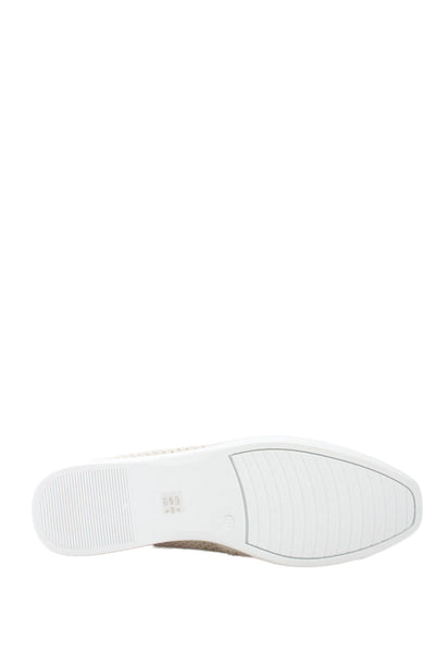 CL By Laundry Womens Captain Slide On Flats Beige Size 10 Medium