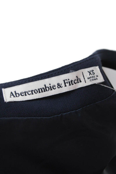 Abercrombie & Fitch Womens V-Neck Sleeveless Dark Blue Vest Size XS