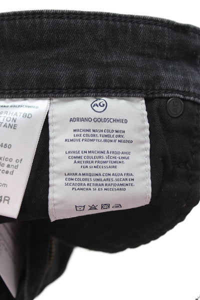 AG Adriano Goldschmied Women Skinny Ankle Black Jeans Mid Rise Size 24