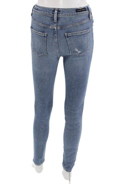 Citizens of Humanity Womens Skinny Ankle Jeans High Rise Blue Size 24