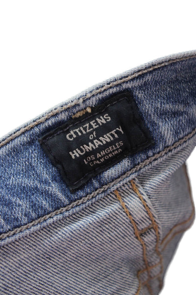 Citizens of Humanity Womens Skinny Ankle Jeans High Rise Blue Size 24