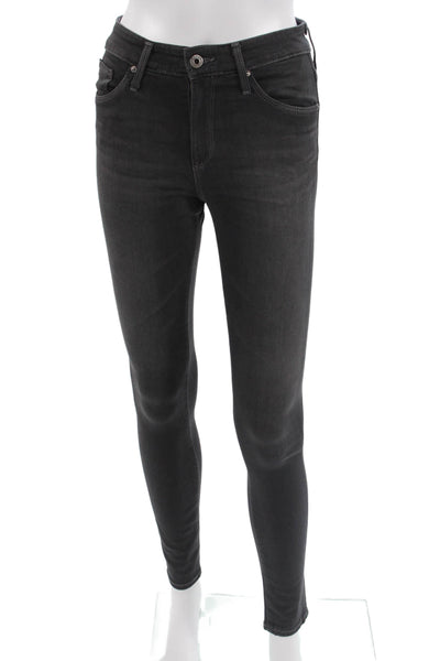 AG Adriano Goldschmied Womens Skinny Jegging Dark Gray Mid Rise Size 24