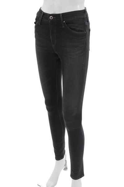 AG Adriano Goldschmied Womens Skinny Jegging Dark Gray Mid Rise Size 24