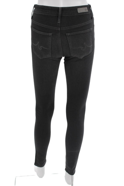 AG Adriano Goldschmied Womens Skinny Jegging Dark Gray Mid Rise Size 24