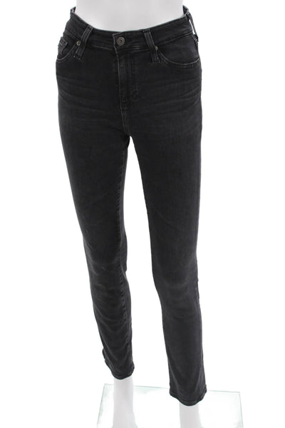 AG Adriano Goldschmied Womens Skinny Dark Gray Jeans Size 25