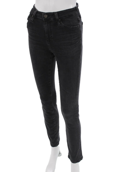 AG Adriano Goldschmied Womens Skinny Dark Gray Jeans Size 25