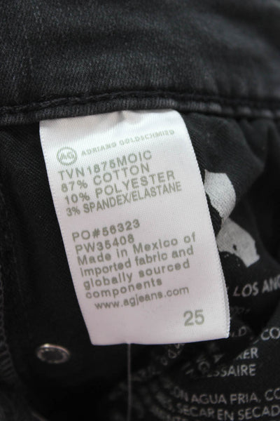 AG Adriano Goldschmied Womens Skinny Dark Gray Jeans Size 25