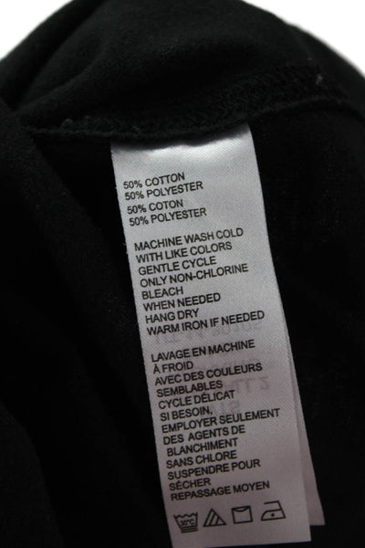 Untuckit Mens Black Band Long Sleeve T Shirt 50% Cotton 50% Polyester Size L