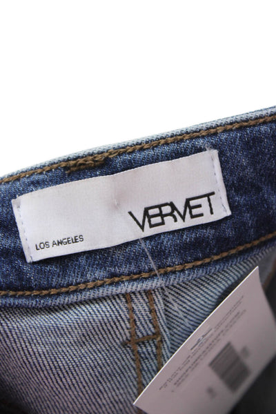 Vervet Women Ankle Skinny Mid Rise Dark Blue Jeans Size 24