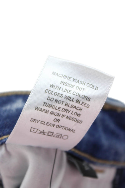 Flying Monkey Womens Ankle Skinny Cropped Light Blue Jeans Low Rise Size 24