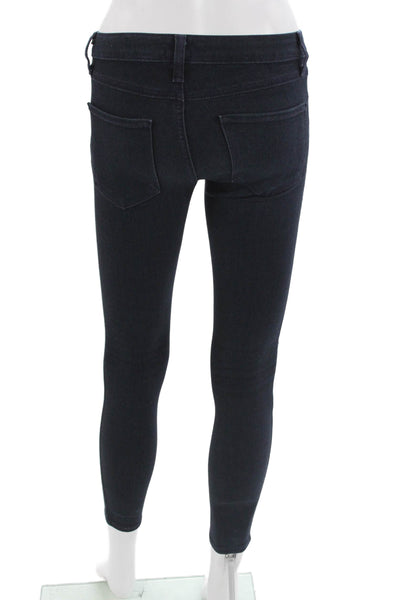 Just Black Denim Womens Ankle Skinny Dark Blue Jeans Size 24